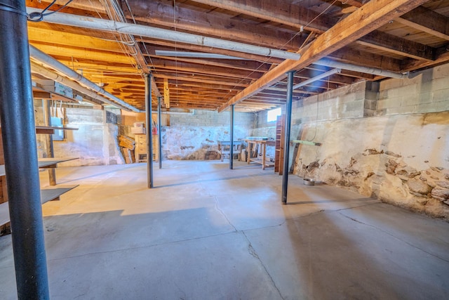443 S Union Rd, Union, ME 04862 - view of unfinished below grade area