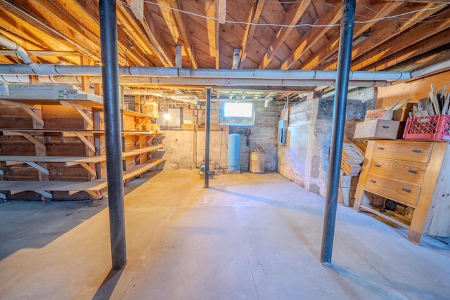 443 S Union Rd, Union, ME 04862 - below grade area featuring electric panel