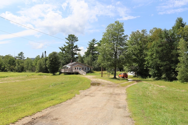 view of road