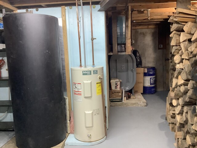 utilities featuring electric water heater