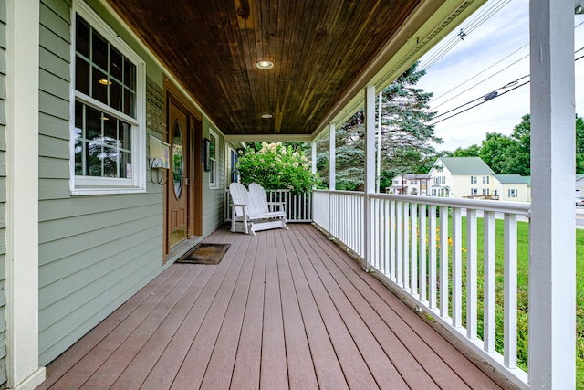 view of wooden terrace