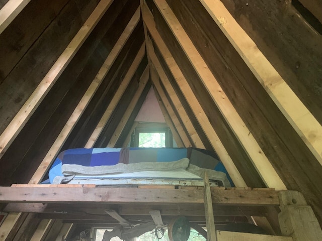 view of attic