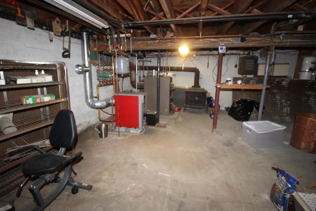 view of basement