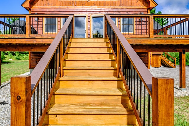 view of staircase