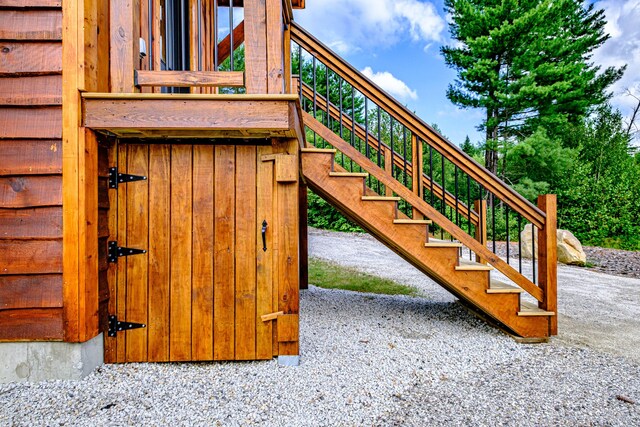 view of staircase