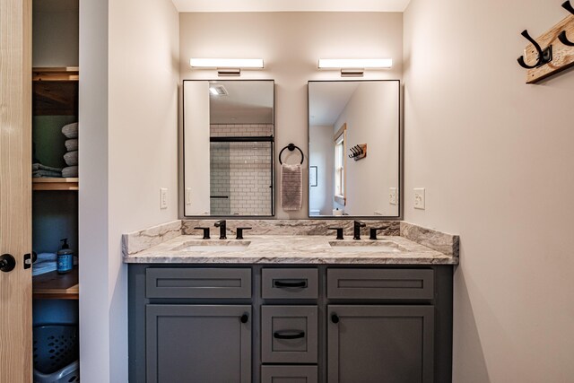 bathroom with vanity