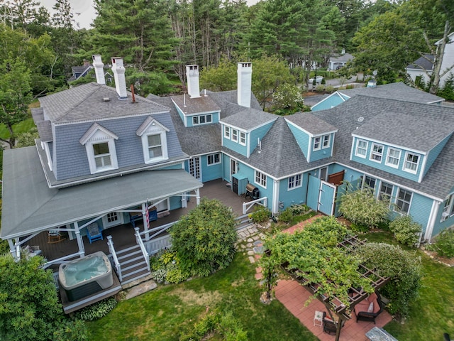 birds eye view of property