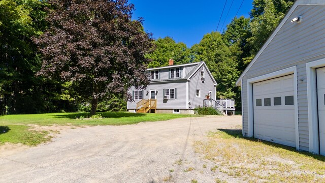 exterior space with a yard