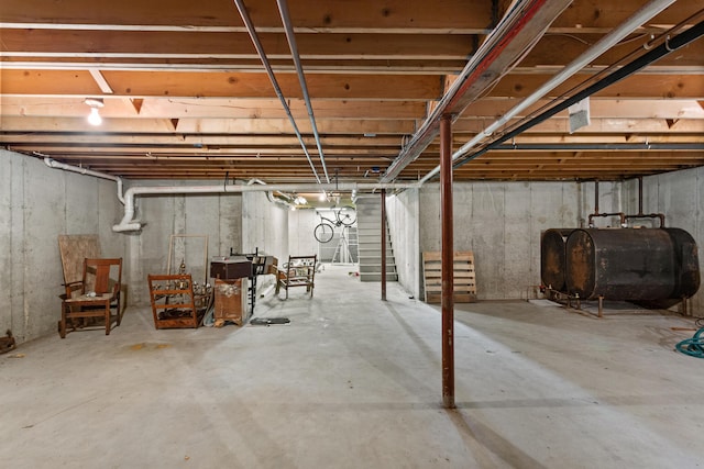 view of basement