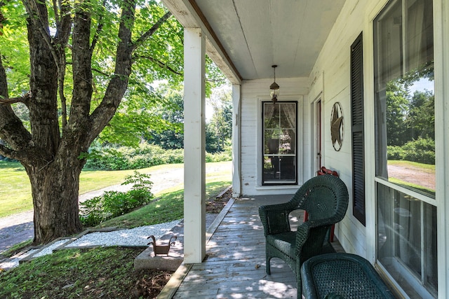 view of patio / terrace with a porch