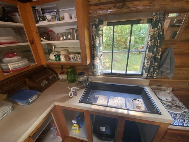LOT14 Rowe Pond Rd, Pleasant Ridge Plt, ME 04920 - kitchen view of light countertops and open shelves