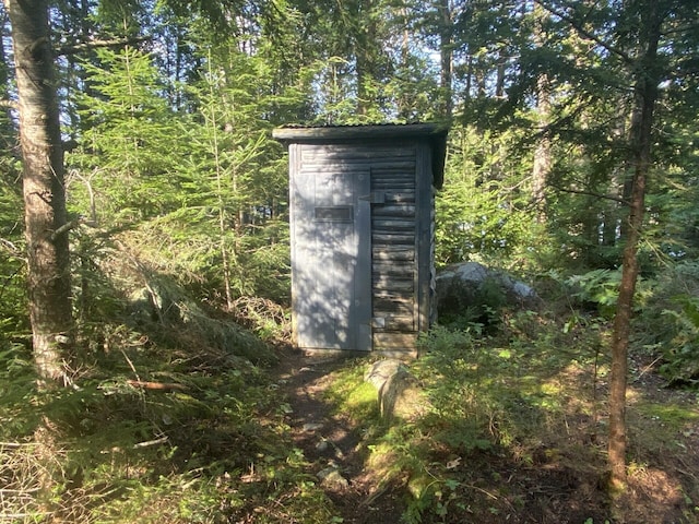 LOT14 Rowe Pond Rd, Pleasant Ridge Plt, ME 04920 - view of shed with a forest view