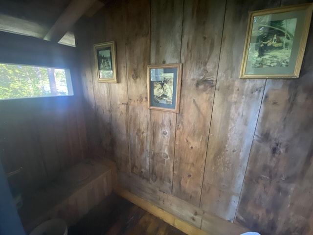 LOT14 Rowe Pond Rd, Pleasant Ridge Plt, ME 04920 - interior space featuring wood walls and wood finished floors
