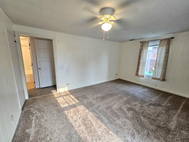 carpeted spare room with visible vents