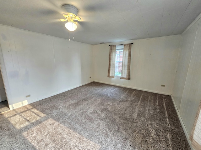 view of carpeted empty room