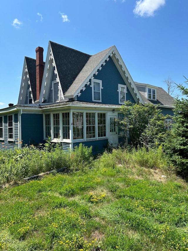 view of rear view of property