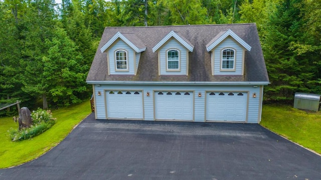 garage with a detached garage