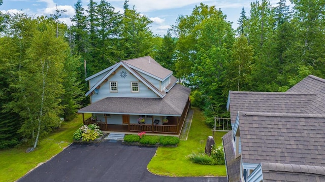 birds eye view of property