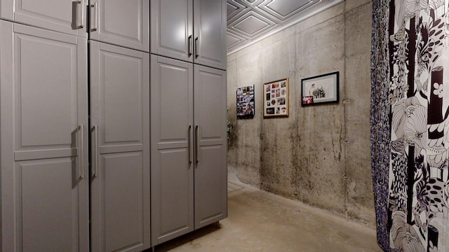 interior space with concrete flooring