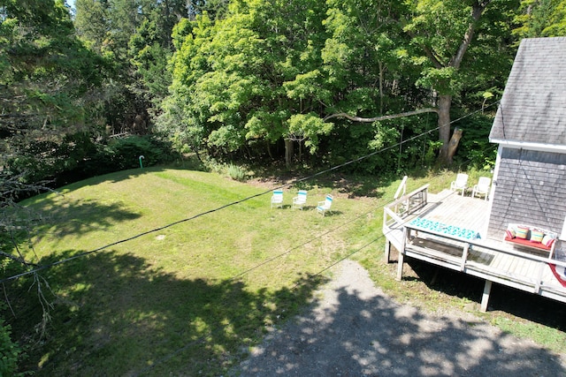 11 Sardine Way, Lubec, ME 04652 - view of yard featuring a wooden deck