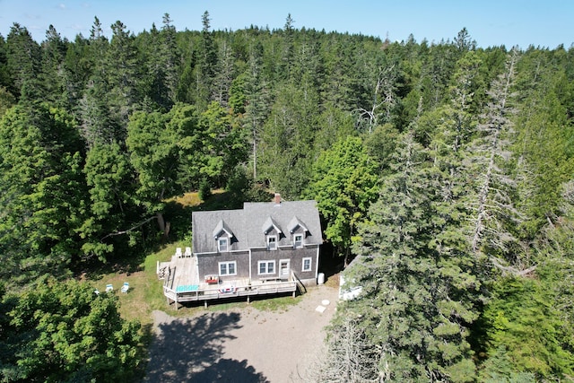 11 Sardine Way, Lubec, ME 04652 - bird's eye view featuring a forest view