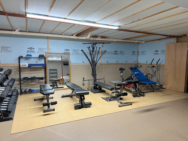 view of workout room