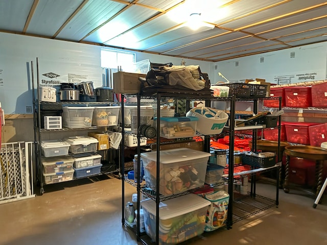 view of storage