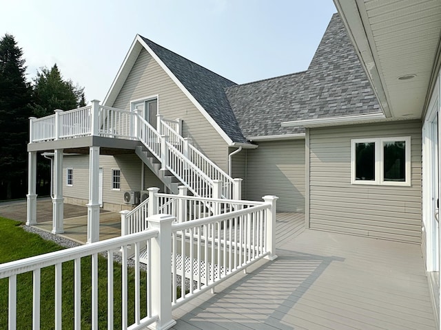 exterior space featuring stairs