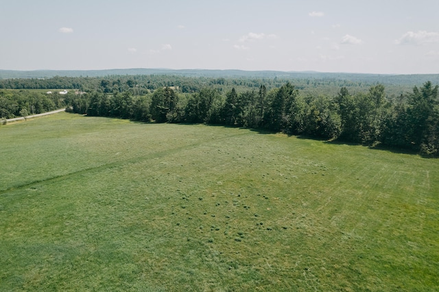 drone / aerial view with a rural view