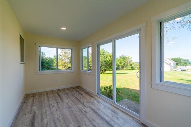 entryway featuring light wood-type flooring