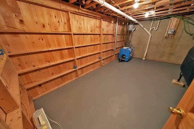 view of basement