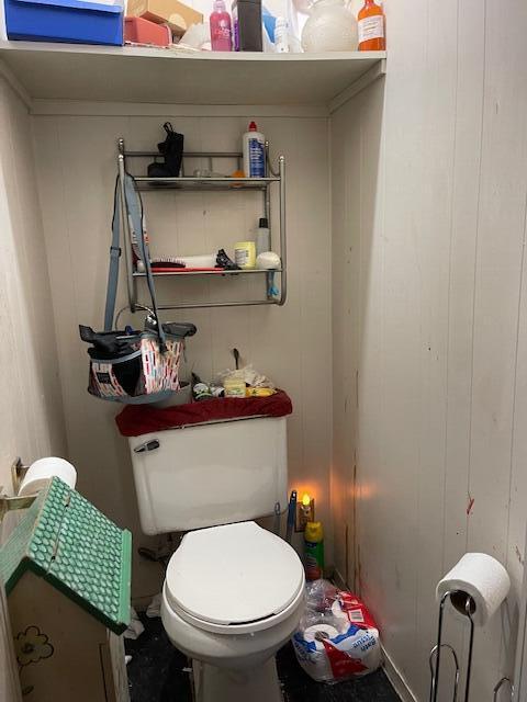 half bathroom with toilet