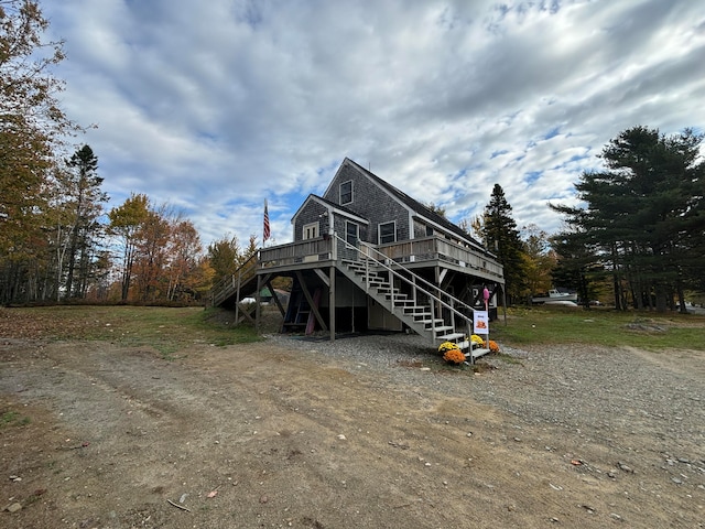 exterior space with a deck