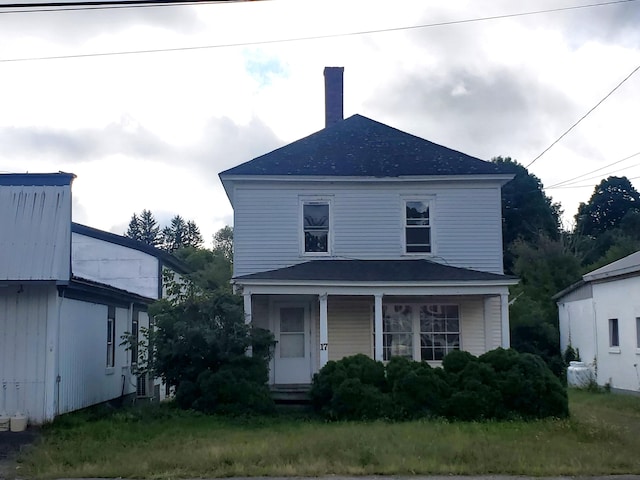 view of front facade featuring a porch