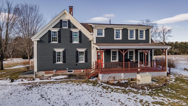 view of front facade with a porch