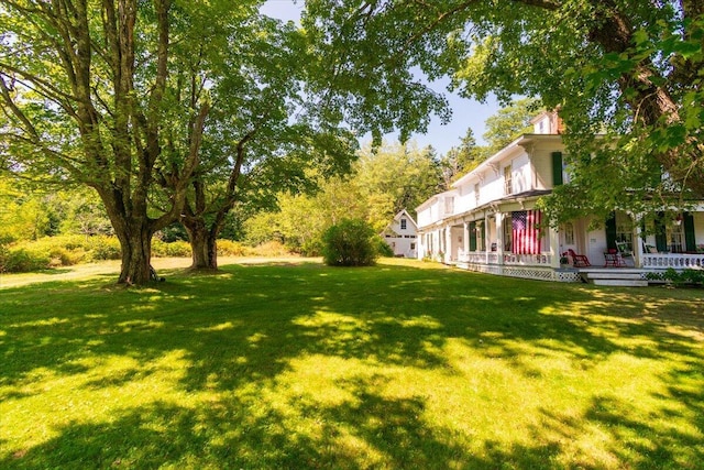 292300 Main Rd, Islesboro, ME 04848 - view of yard featuring covered porch