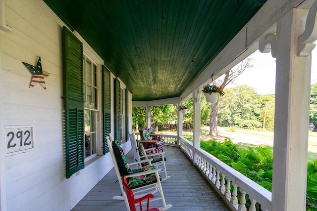 292300 Main Rd, Islesboro, ME 04848 - wooden terrace with covered porch