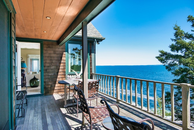 41 Sandpiper Ln, Bristol, ME 04539 - balcony with a water view