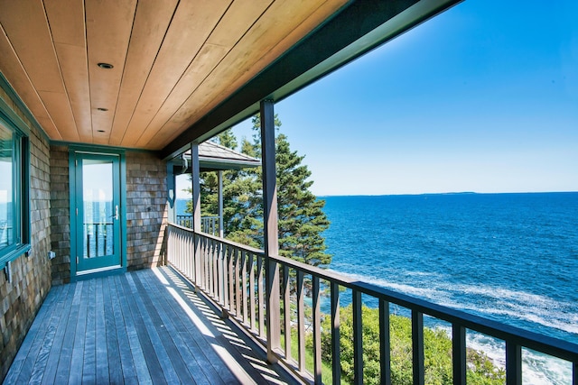 41 Sandpiper Ln, Bristol, ME 04539 - balcony featuring a water view