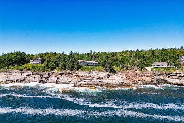 41 Sandpiper Ln, Bristol, ME 04539 - aerial view with a water view and a forest view