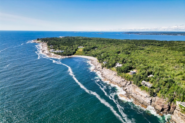 41 Sandpiper Ln, Bristol, ME 04539 - aerial view with a water view and a forest view
