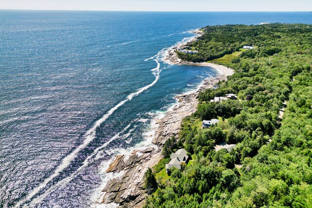 41 Sandpiper Ln, Bristol, ME 04539 - drone / aerial view with a water view