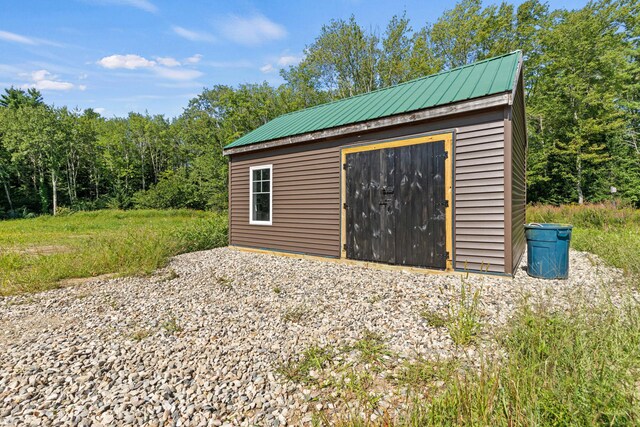 view of outbuilding