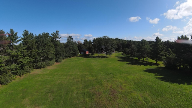 view of yard featuring a rural view