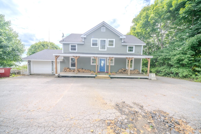 view of front of house featuring covered porch