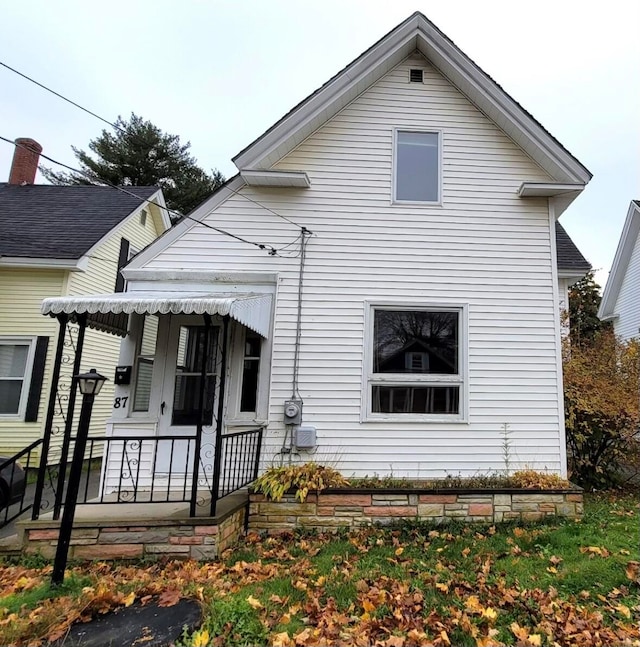 exterior space featuring a porch