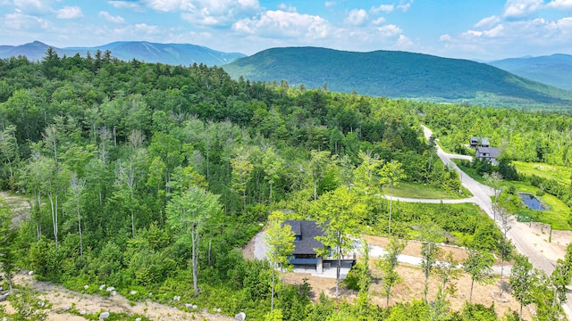 48 Harmony Row, Bethel, ME 04217 - mountain view featuring a forest