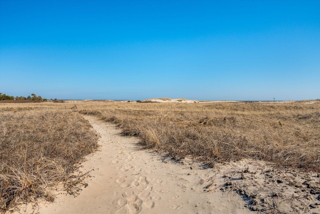 view of landscape featuring a rural view