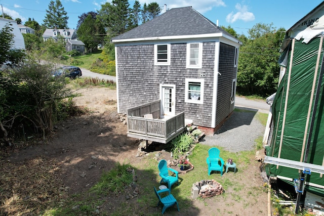 view of back of property