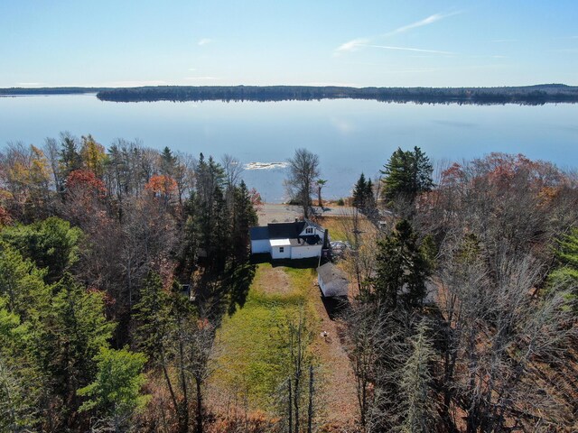 139 Lake Rd, Robbinston, ME 04671 - view from above of property with a nearby body of water